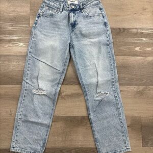 Mica Light Blue Straight Leg Jeans